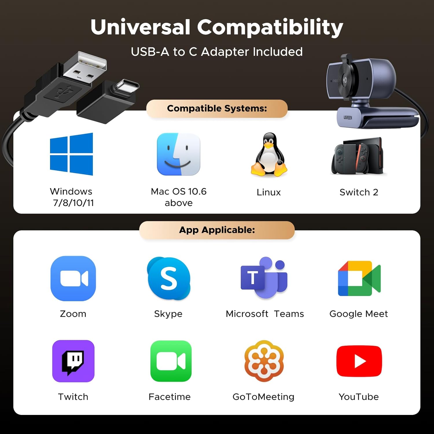 Buy Ugreen 65381 4K Webcam from Vmart in Pakistan