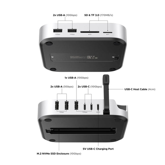 Buy Ugreen 65487 Mac mini M4 Docking Station with NVMe SSD and USB A USB C Ports from Vmart in Pakistan