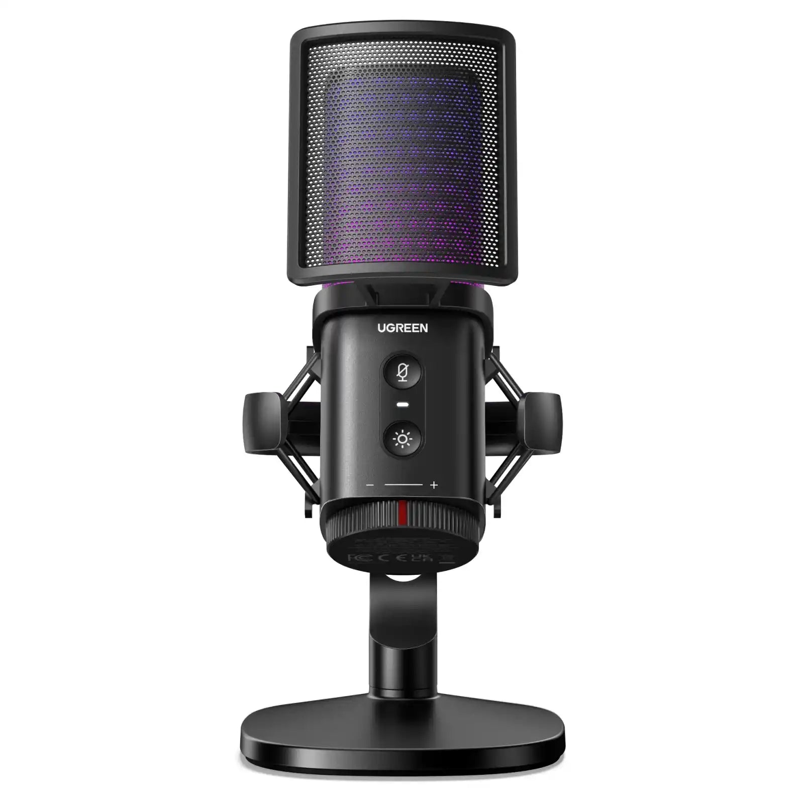 Buy Ugreen 65629 Noise-Cancelling RGB 7-Light USB Desktop Microphone from Vmart in Pakistan