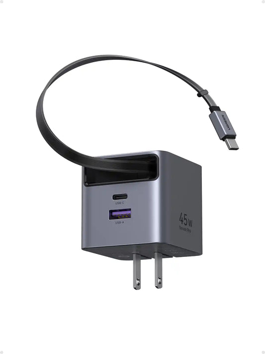 Buy Ugreen 65821 45W GaN Charger with Retractable Cable Vmart in Pakistan