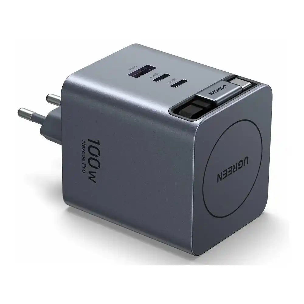 Buy Ugreen 65828 Nexode Pro 100W GaN Charger with Built-in Retractable USB-C Cable from Vmart in Pakistan
