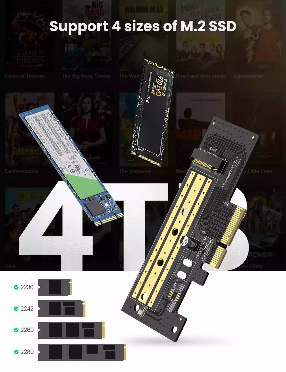 Buy Ugreen 70503 M.2 NVME to PCI Express 3.0 x4 Adapter Card from Vmart in Pakistan