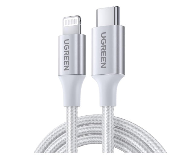 Buy Ugreen 70525 USB C to Lightning MFI Cable 3A PD Fast Charging 2m Vmart in Pakistan