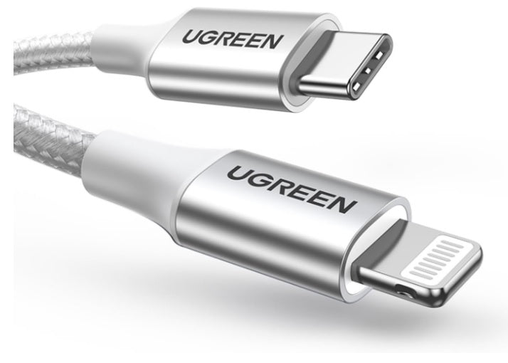 Buy Ugreen 70525 USB C to Lightning MFI Cable 3A PD Fast Charging 2m Vmart in Pakistan