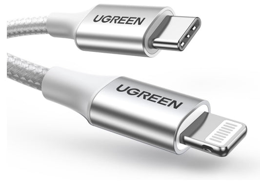 Buy Ugreen 70525 USB C to Lightning MFI Cable 3A PD Fast Charging 2m Vmart in Pakistan