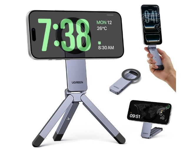 Buy Ugreen 75509 Magsafe Tripod 360° Rotating Adjustable Magnetic Phone Stand from Vmart in Pakistan