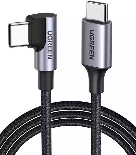Buy Ugreen 80714 USB-C 2.0 to Angle USB-C Cable Black 3m from Vmart in Pakistan