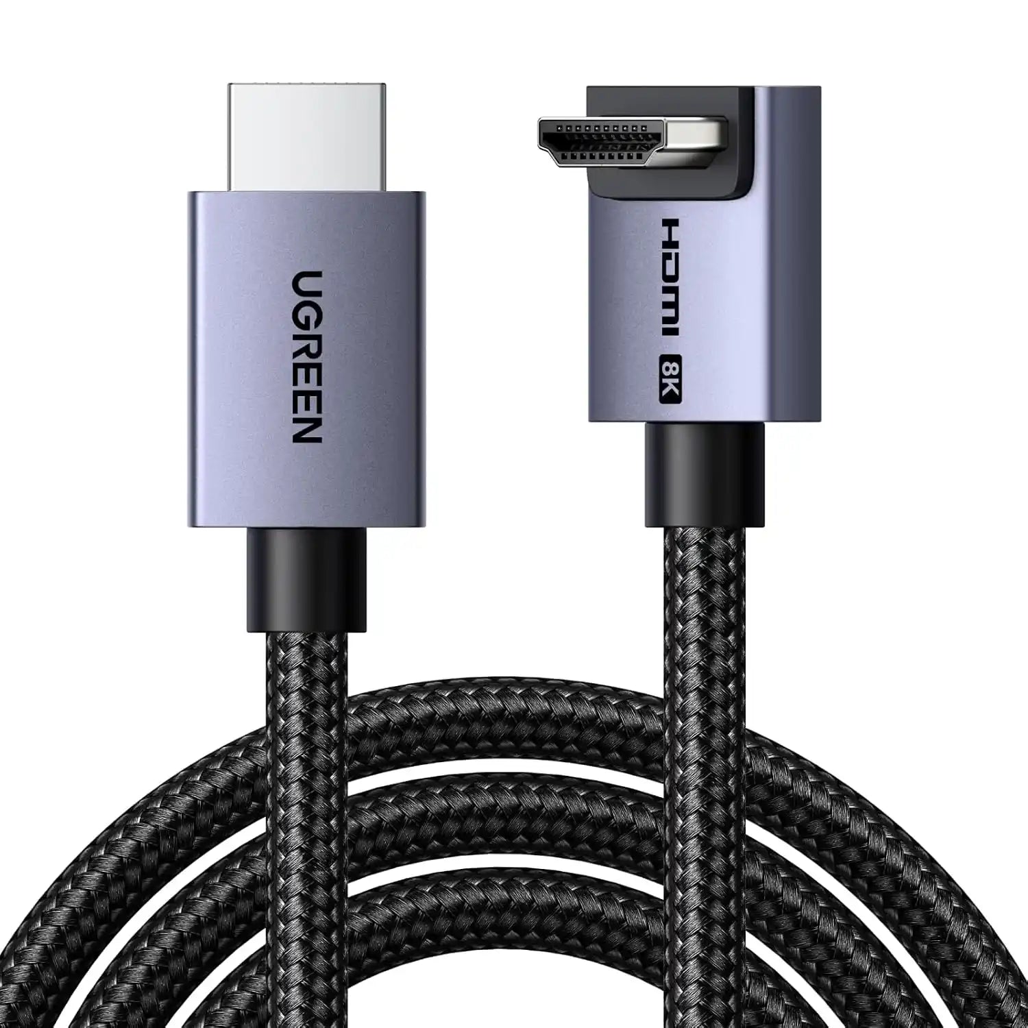 Buy Ugreen 85242 8K HDMI 2.1 Cable Angled 90° 10K 8K 60Hz High Speed 48Gbps 3m from Vmart in Pakistan