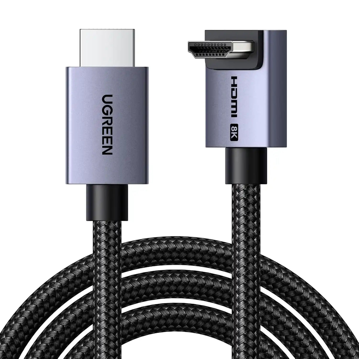 Buy Ugreen 85242 8K HDMI 2.1 Cable Angled 90° 10K 8K 60Hz High Speed 48Gbps 3m from Vmart in Pakistan