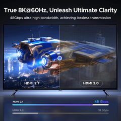 Buy Ugreen 85242 8K HDMI 2.1 Cable Angled 90° 10K 8K 60Hz High Speed 48Gbps 3m from Vmart in Pakistan