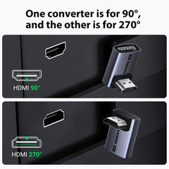 Buy Ugreen 85632 10K 8K@60Hz HDMI 2.1 Right Angle Male to Female Adapter 2 Pack from Vmart in Pakistan