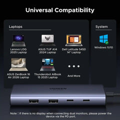 Buy Ugreen 85774 9 in 1 USB C Docking Station Dual Monitor from Vmart in Pakistan