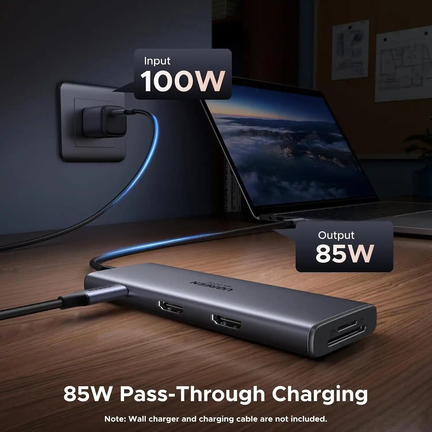 Buy Ugreen 85774 9 in 1 USB C Docking Station Dual Monitor from Vmart in Pakistan