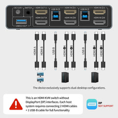 Buy Unitek AR-V1312 HDMI KVM Switch for 2 Monitors and 2 Computers from Vmart in Pakistan