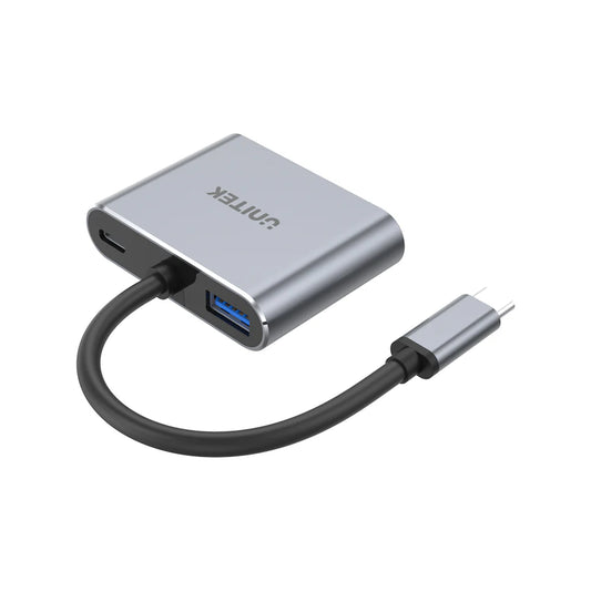 Buy Unitek D1049A uHUB Q4 Lite 4-in-1 USB-C Hub with MST Dual Display and PD 100W from Vmart in Pakistan