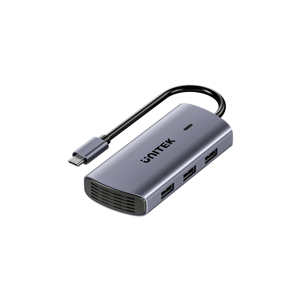 Buy Unitek D1113CGY01 uHub H6+ 6-in-1 USB-C Hub with PD 100W from Vmart in Pakistan
