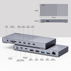 Buy Unitek D1117AGY01-EU Triple Display USB4 40Gbps Docking Station from Vmart in Pakistan
