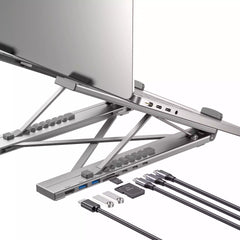 Buy Unitek D1137AGY01 USB-C Foldable Laptop Stand with Docking Station from Vmart in Pakistan
