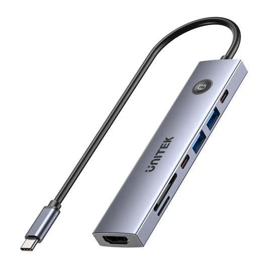 Buy Unitek H1124AGY01 uHUB S7 Pro 7-in-1 5Gbps USB-C Hub with Screen On/Off button Vmart in Pakistan