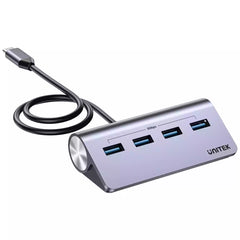 Buy Unitek H1337BGY01 uHUB Q4 4-in-1 USB -C Hub with 4 Ports USB-A from Vmart in Pakistan