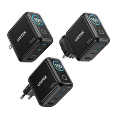 Buy Unitek P1131ABK01-EU Rexo 100W 4-Port GaN Charger with Smart Display from Vmart in Pakistan