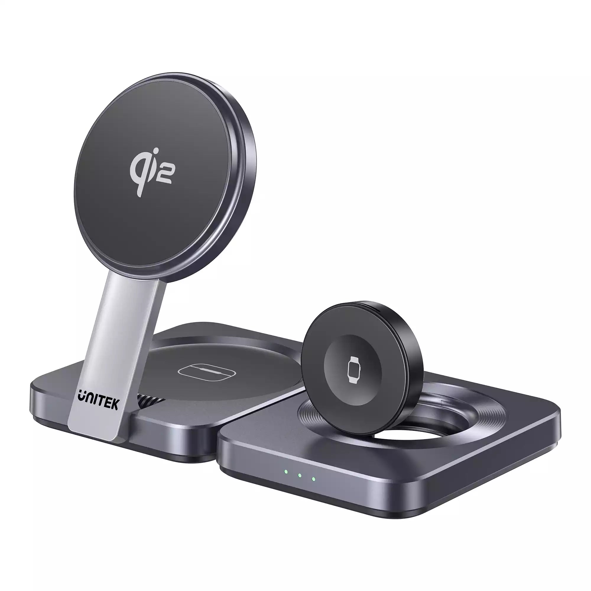Buy Unitek P1300AGY01 Qi2 Foldable 3-in-1 Charging Station from Vmart in Pakistan