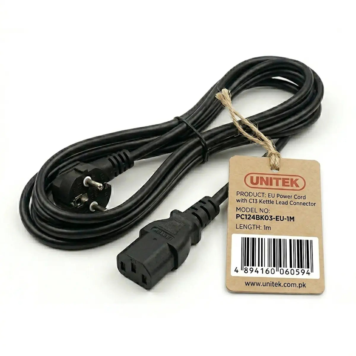 Buy Unitek PC124BK03-EU Desktop Power Cord 1m Vmart in Pakistan