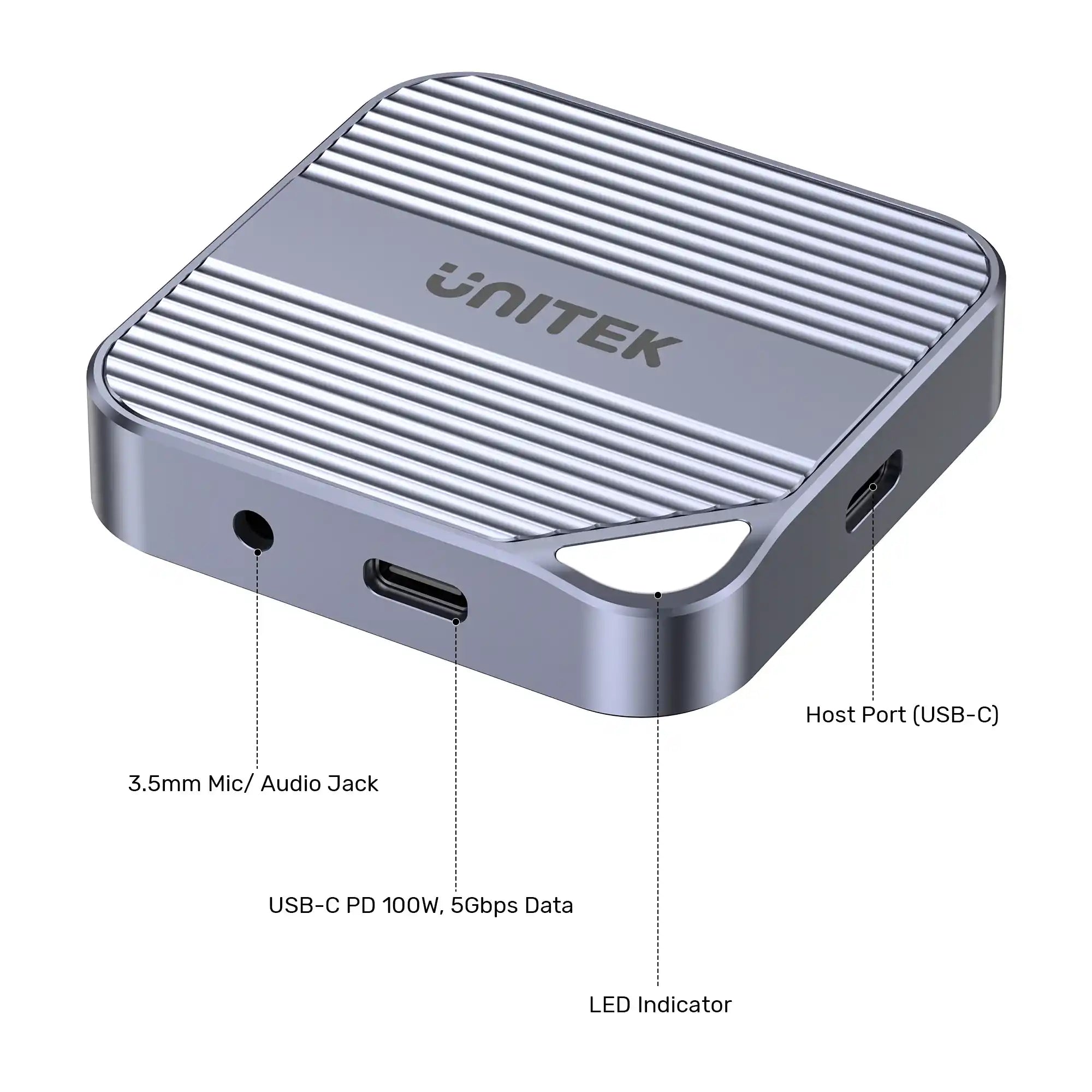Buy Unitek S1244CGY01 Magnetic SD/ Micro SD Card Reader with PD100W Vmart in Pakistan