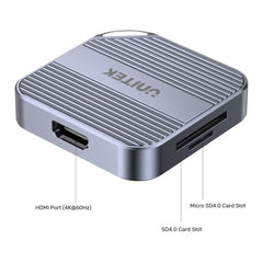 Buy Unitek S1244CGY01 Magnetic SD/ Micro SD Card Reader with PD100W Vmart in Pakistan
