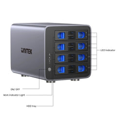 Buy Unitek S1301AGY01-EU 4 Bay RAID External Hard Drive Enclosure Vmart in Pakistan