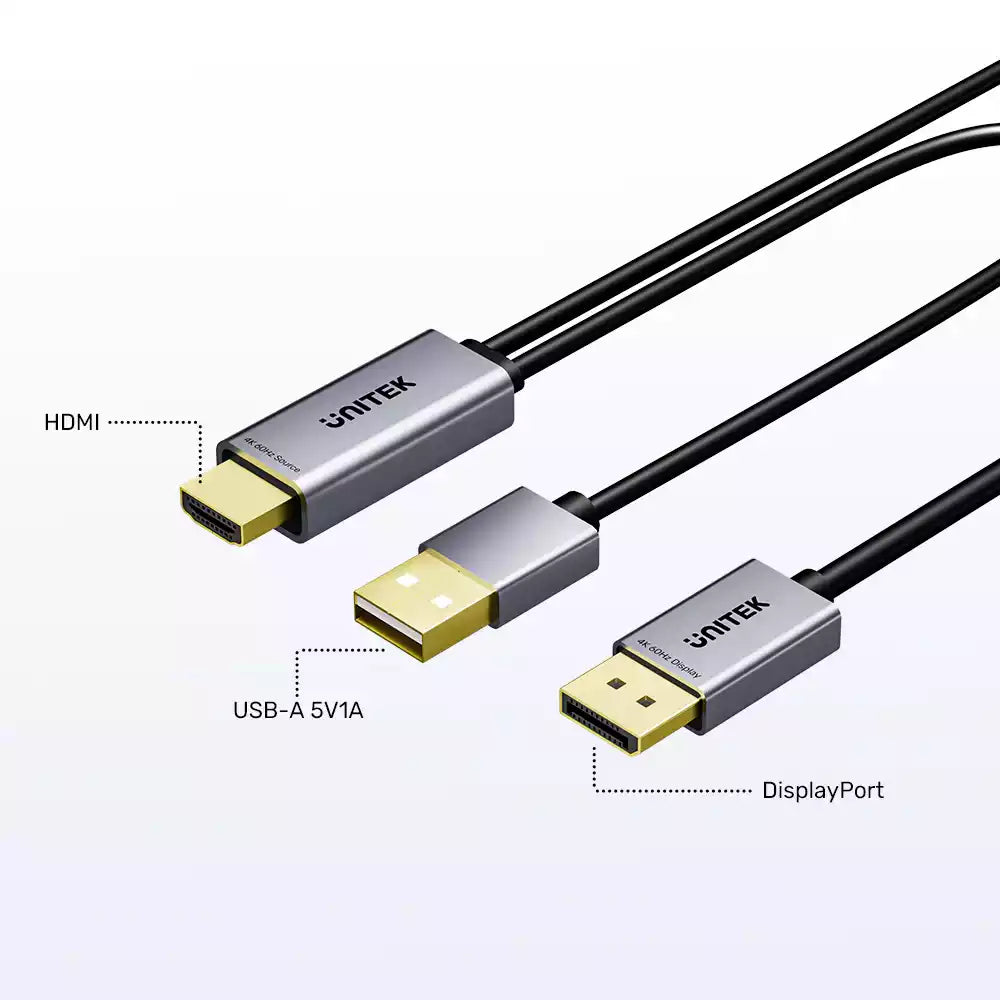Buy Unitek V1714AGY01 HDMI to DisplayPort 4K Cable 1.8M from Vmart in Pakistan