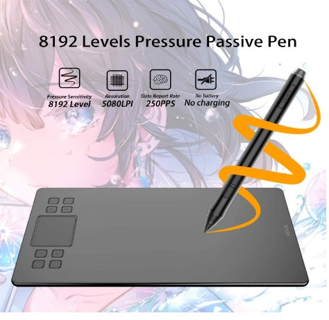 Veikk A50 10" x 6" Graphic Pen Tablet