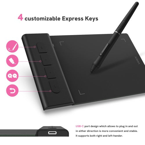 Veikk VK430 Creator Pop 4" x 3" Graphic Tablet