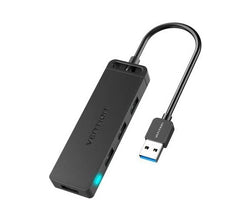 Vention CHLBF 4-Port USB 3.0 Hub With Power Supply Black 1m