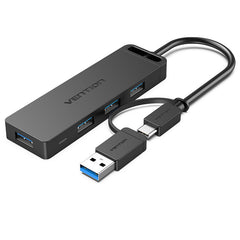 Vention CHTBB USB3.0 &amp; Type-C 2-in-1 Interface to 4-Port USB 3.0 Hub