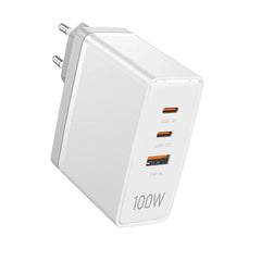 Buy Vention FEGW0 3-Port USB (C+C+A) GaN Charger (100W/100W/30W) EU Plug White from Vmart in Pakistan