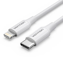 Vention LAJWF USB 2.0 Type-C Male to Lightning Male 3A Cable White 1m