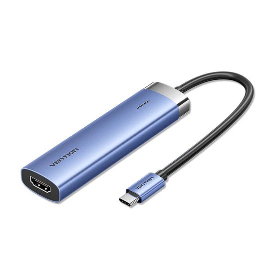 Buy Vention TGESB USB-C to HDMI/USB 3.0 x 3/PD Docking Station Blue 0.15m from Vmart in Pakistan
