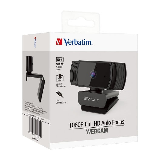 Verbatim 66631 1080p Full HD Auto Focus Webcam