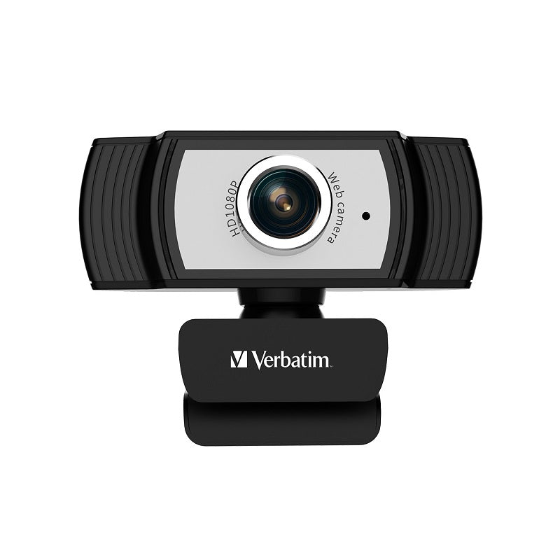 Verbatim 66614 1080p Full HD Webcam - Black/Silver