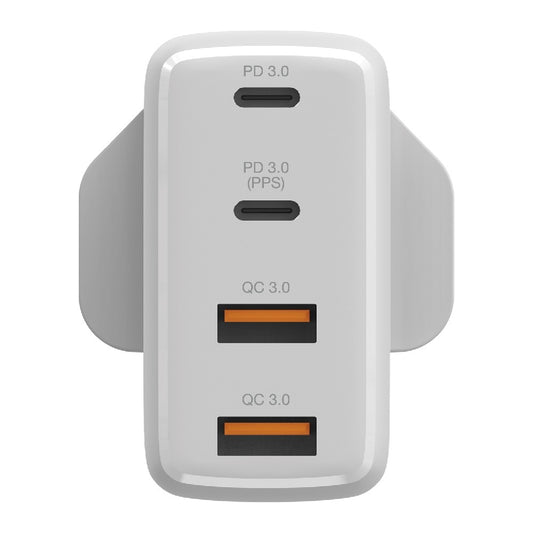 Buy Verbatim 4 Port 100W PD 3.0 &amp; QC 3.0 GaN USB Charger - White from Vmart in Pakistan