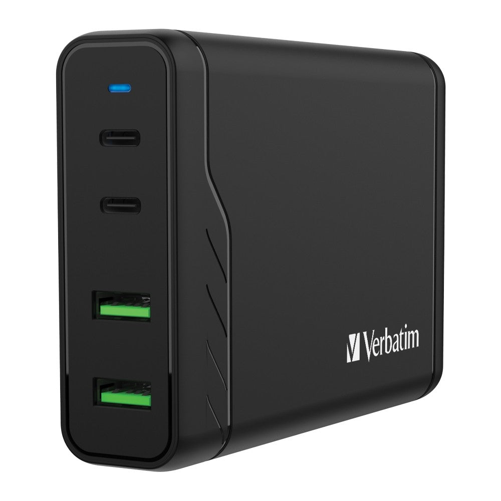 Verbatim 66402 4 Port 100W PD &amp; QC 3.0 USB Charger