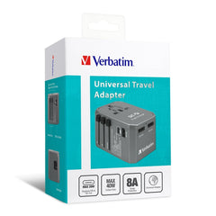 Verbatim 66198 4 Ports QC/PD Travel Adapter - 40W