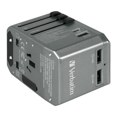 Verbatim 66198 4 Ports QC/PD Travel Adapter - 40W