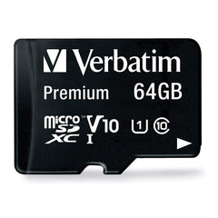 Verbatim 64GB Premium microSDXC Memory Card with Adapter