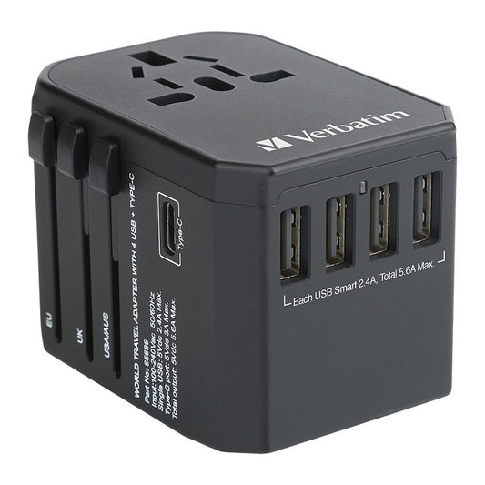 Buy Verbatim 65686 5 Ports Travel Adapter from Vmart in Pakistan