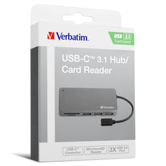 Verbatim 65679 USB-C 3.1 Hub/Card Reader