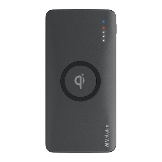 Buy Verbatim 65936 Li-polymer Qi, QC &amp; PD 10W Wireless Charging Power Pack 10,000mAh - Grey from Vmart in Pakistan