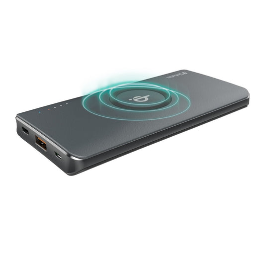 Buy Verbatim 65936 Li-polymer Qi, QC &amp; PD 10W Wireless Charging Power Pack 10,000mAh - Grey from Vmart in Pakistan