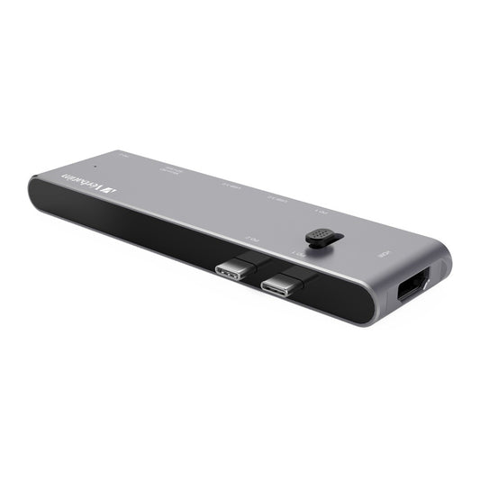 Buy Verbatim 66317 Type C Hub Dual C (Retractable) with HDMI, Type Cx2, USB 3.0x2, SD, MicroSD from Vmart in Pakistan